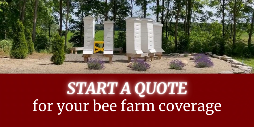 Start a quote for bee farm coverage